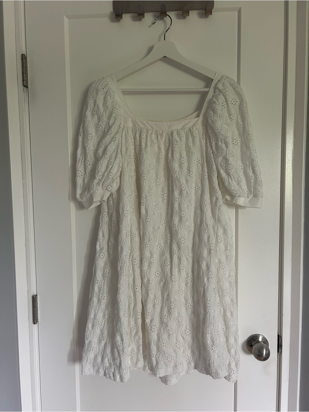 Anthropologie White Maeve Mini Dress